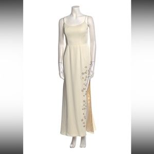 Jovani worn once cream bridal or evening dress dry cleaned like new